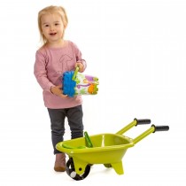 Outdoor active Schubkarre mit Eimergarnitur 5-teilig, grün