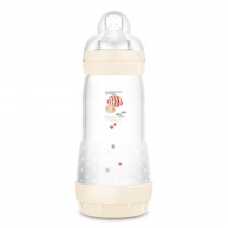 Mam Easy Start Anti-Colic Babyflasche 320ml Fische beige zartrosa