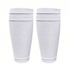 Fussball-Set Fussballsocken und Schienbeinschoner Grösse L Weiss