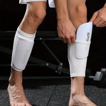 Fussball-Set Fussballsocken und Schienbeinschoner Grösse L Weiss