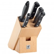 Zwilling Messerblock Gourmet Natur 6-teilig