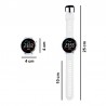 M6 Sport LED-Digitaluhr mit Silikonarmband 12-Stunden-Anzeige Weiss