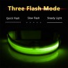 Aufladbares LED-Hundehalsband Grösse M - 40-46cm Grün
