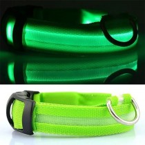 Aufladbares LED-Hundehalsband Grösse M - 40-46cm Grün