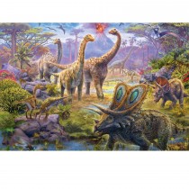 Schmidt Spiele Puzzle Dinos, Puzzle-Box, 2x60, 2x100 Teile