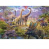 Schmidt Spiele Puzzle Dinos, Puzzle-Box, 2x60, 2x100 Teile