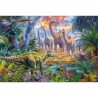 Schmidt Spiele Puzzle Dinos, Puzzle-Box, 2x60, 2x100 Teile
