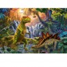 Schmidt Spiele Puzzle Dinos, Puzzle-Box, 2x60, 2x100 Teile