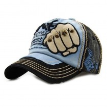 Baseball Cap mit Nieten Blau
