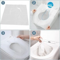 Einweg-WC-Toilettensitzbezüge, WC-Sitz Auflage 10 Stück