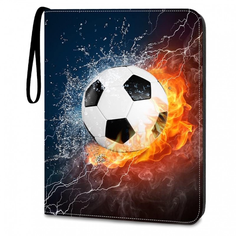 Pokemon Sammelalbum, Sammelordner, Aufbewahrungstasche für 400 Karten Fussball