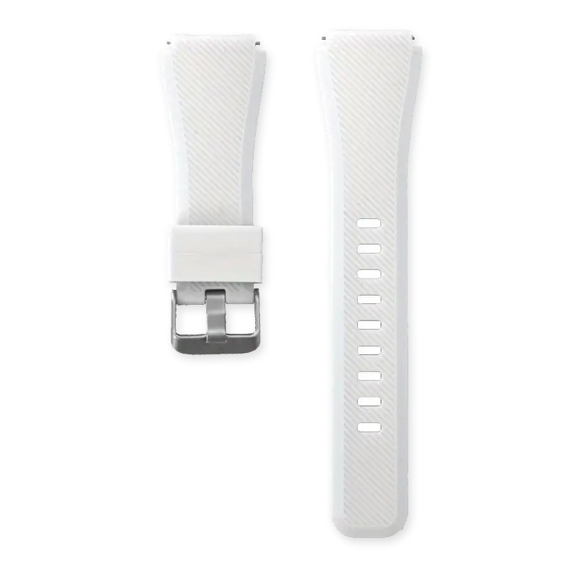 GTS3 Silikon Uhrenarmband 22mm Weiss