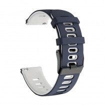 JP Silikon Uhrenarmband 22mm Blau Weiss