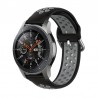 IDAIR Silikon Uhrenarmband 22mm Schwarz Grau