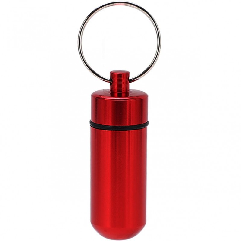 Great Pillendose mit Schlüsselanhänger Rot