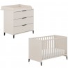 Transland Ari Kinderzimmer-Set Kinderbett und Wickelkommode