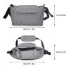 Kinderwagentasche, Stossertasche Grau