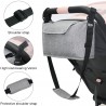 Kinderwagentasche, Stossertasche Grau