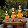 3 Stück Kürbisfiguren - Dekoration für den Herbst