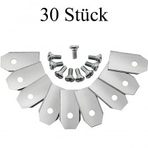 30 Stück Ersatzklingen für Rasenroboter, Mähroboter