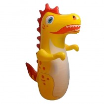 Aufblasbarer Spielzeug Boxsack für Kinder Dinosaurier Gelb