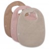 Jollein Lätzchen Frottee 3 Stück Wild Rose Nougat Biscuit