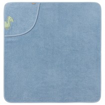 Sterntaler Kapuzenbadetuch Dino Rexi in blau 80x80cm