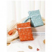 2 Stück Wetbag Windeltasche Set 25x35 cm Seestern und Palmen