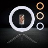 10" LED-Ringlicht-Kit mit Stativständer und 3 Lichtmodi