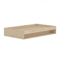 Flexa Grow Bett mit Regal, 120x200 cm Pine