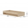 Flexa Grow Bett mit Regal, 90x200 cm Pine