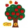 Mathe-Spiel Filz-Apfelbaum