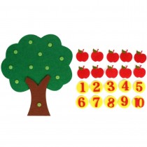 Mathe-Spiel Filz-Apfelbaum