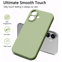 Silikon Hülle für iPhone 16 Plus Grün