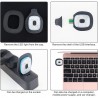 Beanie-Mütze mit LED Licht Universalgrösse