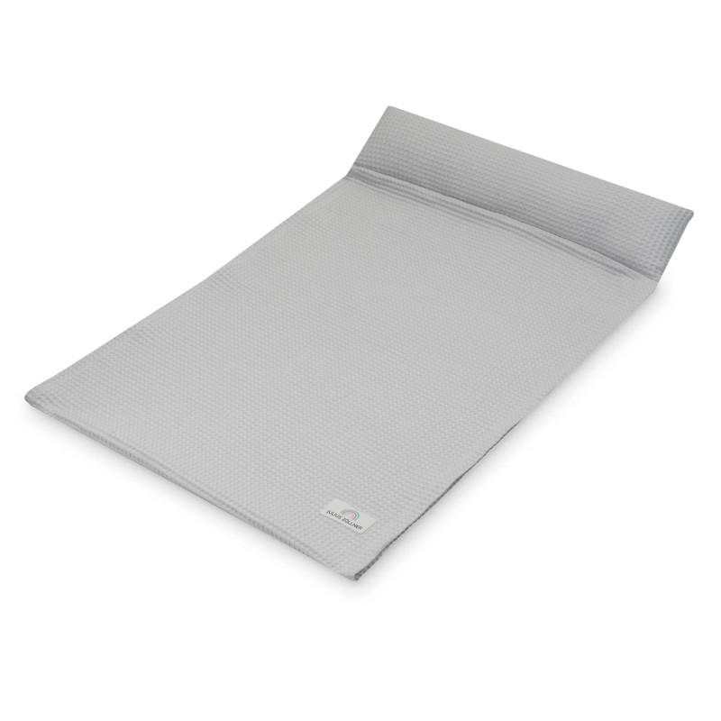 Julius Zöllner Bezug Loop Comfy für Wickelkissen Waffelpiqué Light Grey