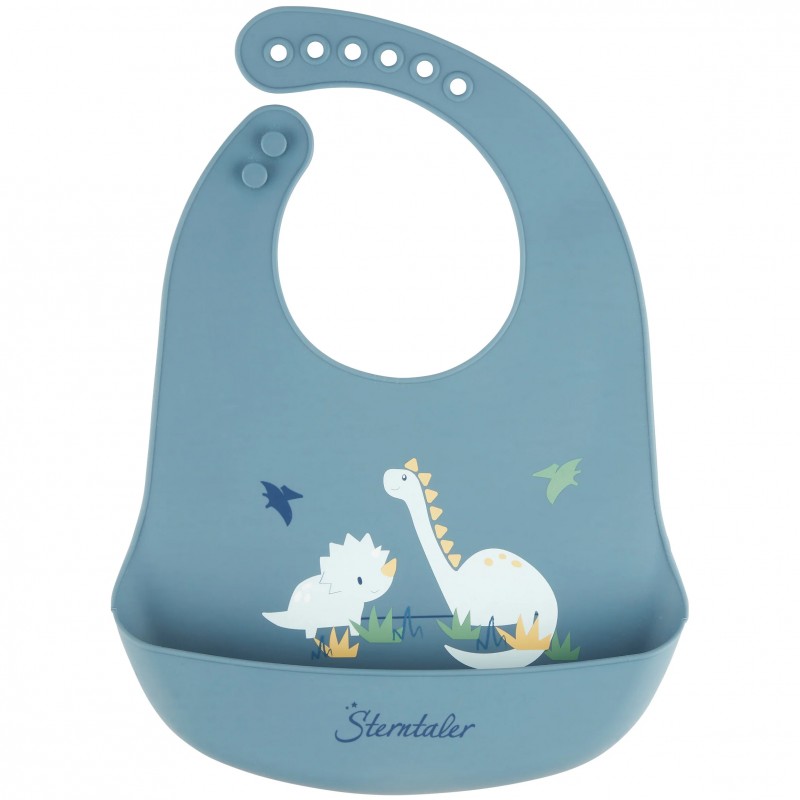 Sterntaler Silikonlätzchen mit Auffangschale Dino Rexi