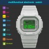 Quadro Sport Uhr, Digitaluhr mit Silikonarmband Weiss