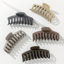 5 Stück Haarspangen, Haarkrallen Braun, Blau, Grau