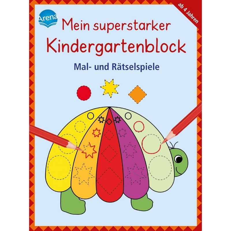 Mein superstarker Kindergartenblock: Malen, Suchen