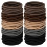 50 Stück elastische Haargummis Multicolor