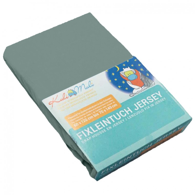 Kuli-Muli Fixleintuch Jersey 70x140cm Dusty Türkis