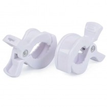 Swaddle Clips, Kinderwagen Klammern 2 Stück Weiss