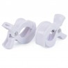 Swaddle Clips, Kinderwagen Klammern 2 Stück Weiss