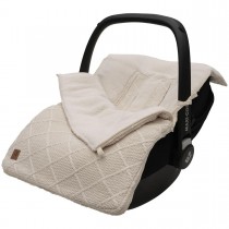 Jollein Fusssack Check Knit Oatmeal