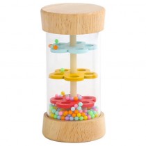 Rassel Regenmacher-Spielzeug aus Holz