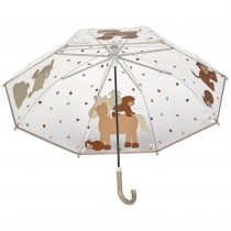 Sterntaler Regenschirm Bauernhof transparent