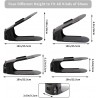 4 Stück Schuhstapler, Schuhaufbewahrung, Schuhfach Schwarz