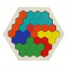 Hexagon Holzpuzzles 10-teilig