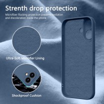 Silikon Hülle für iPhone 16 Plus Blau